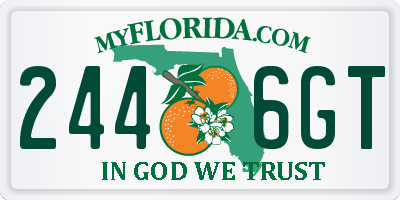 FL license plate 2446GT