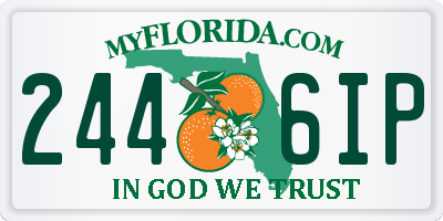 FL license plate 2446IP