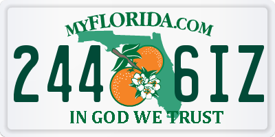 FL license plate 2446IZ