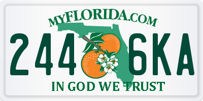 FL license plate 2446KA