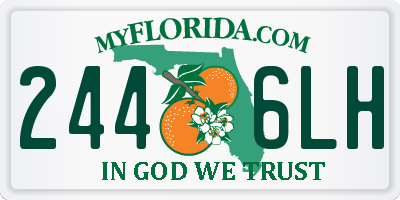 FL license plate 2446LH