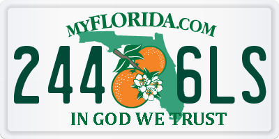 FL license plate 2446LS