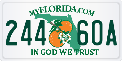 FL license plate 2446OA