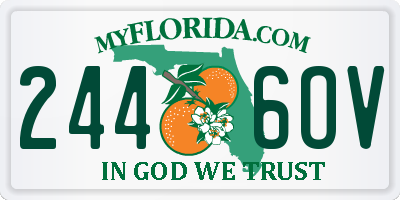 FL license plate 2446OV