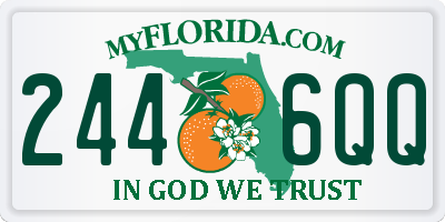 FL license plate 2446QQ