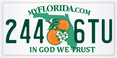 FL license plate 2446TU