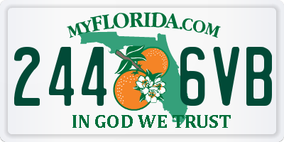 FL license plate 2446VB