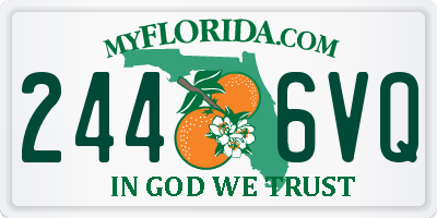 FL license plate 2446VQ