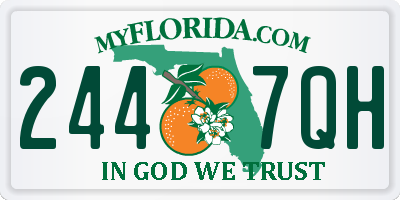 FL license plate 2447QH