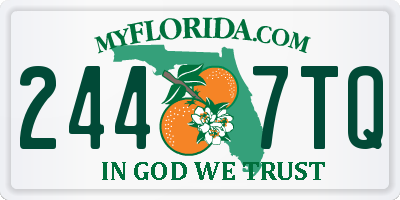 FL license plate 2447TQ