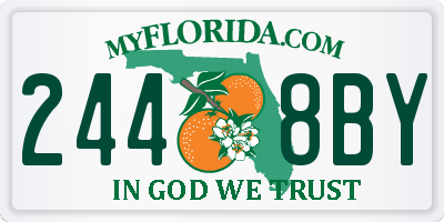 FL license plate 2448BY