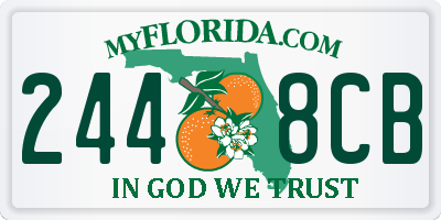 FL license plate 2448CB