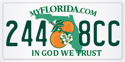 FL license plate 2448CC