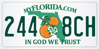 FL license plate 2448CH