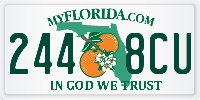 FL license plate 2448CU