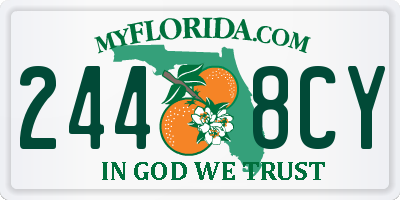 FL license plate 2448CY