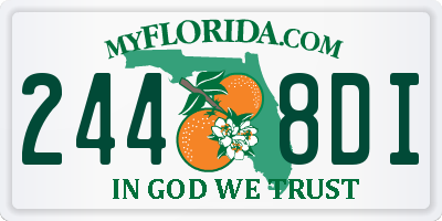 FL license plate 2448DI