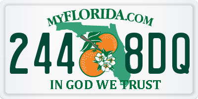 FL license plate 2448DQ