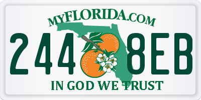FL license plate 2448EB