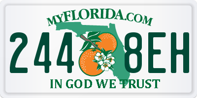 FL license plate 2448EH