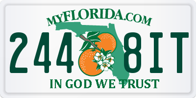 FL license plate 2448IT