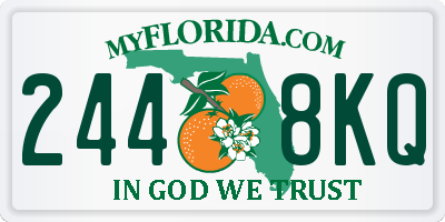 FL license plate 2448KQ