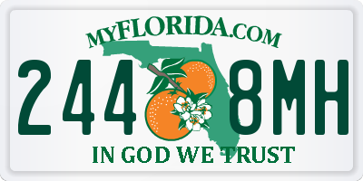 FL license plate 2448MH