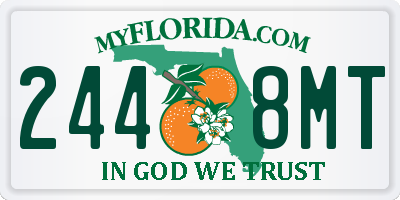 FL license plate 2448MT