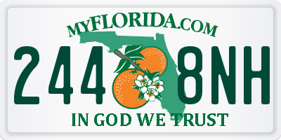 FL license plate 2448NH