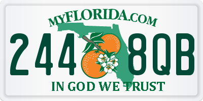 FL license plate 2448QB