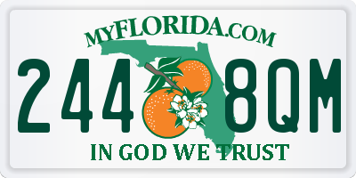 FL license plate 2448QM
