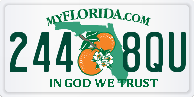 FL license plate 2448QU