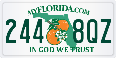 FL license plate 2448QZ