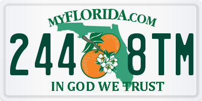 FL license plate 2448TM