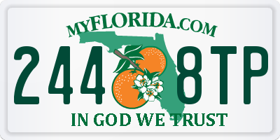FL license plate 2448TP