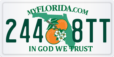 FL license plate 2448TT