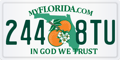 FL license plate 2448TU