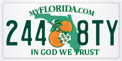 FL license plate 2448TY