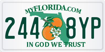 FL license plate 2448YP