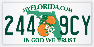 FL license plate 2449CY