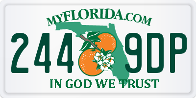 FL license plate 2449DP