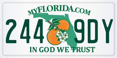 FL license plate 2449DY