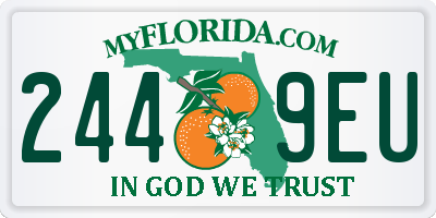 FL license plate 2449EU