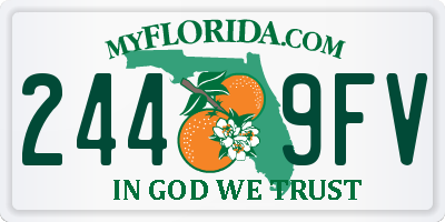 FL license plate 2449FV