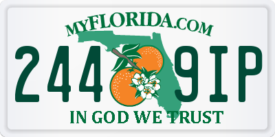 FL license plate 2449IP
