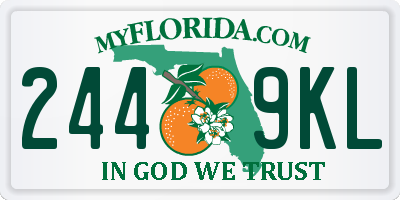 FL license plate 2449KL