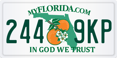 FL license plate 2449KP