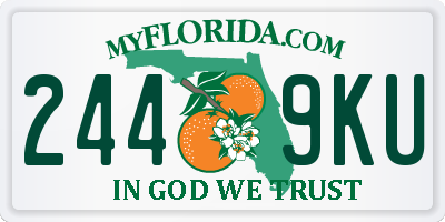 FL license plate 2449KU