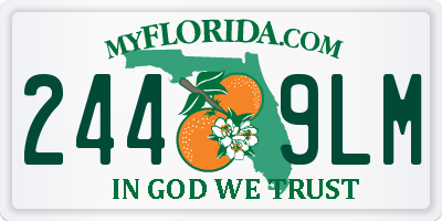 FL license plate 2449LM