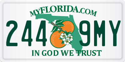 FL license plate 2449MY